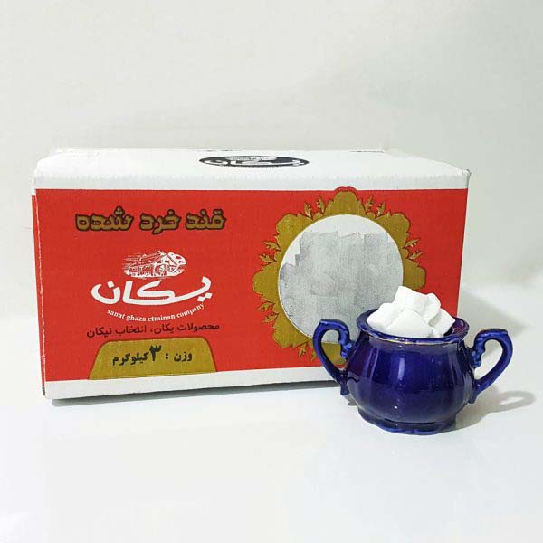 قند خرد شده ۳ کیلویی کارتن یکان - صنعت غذا اطمینان